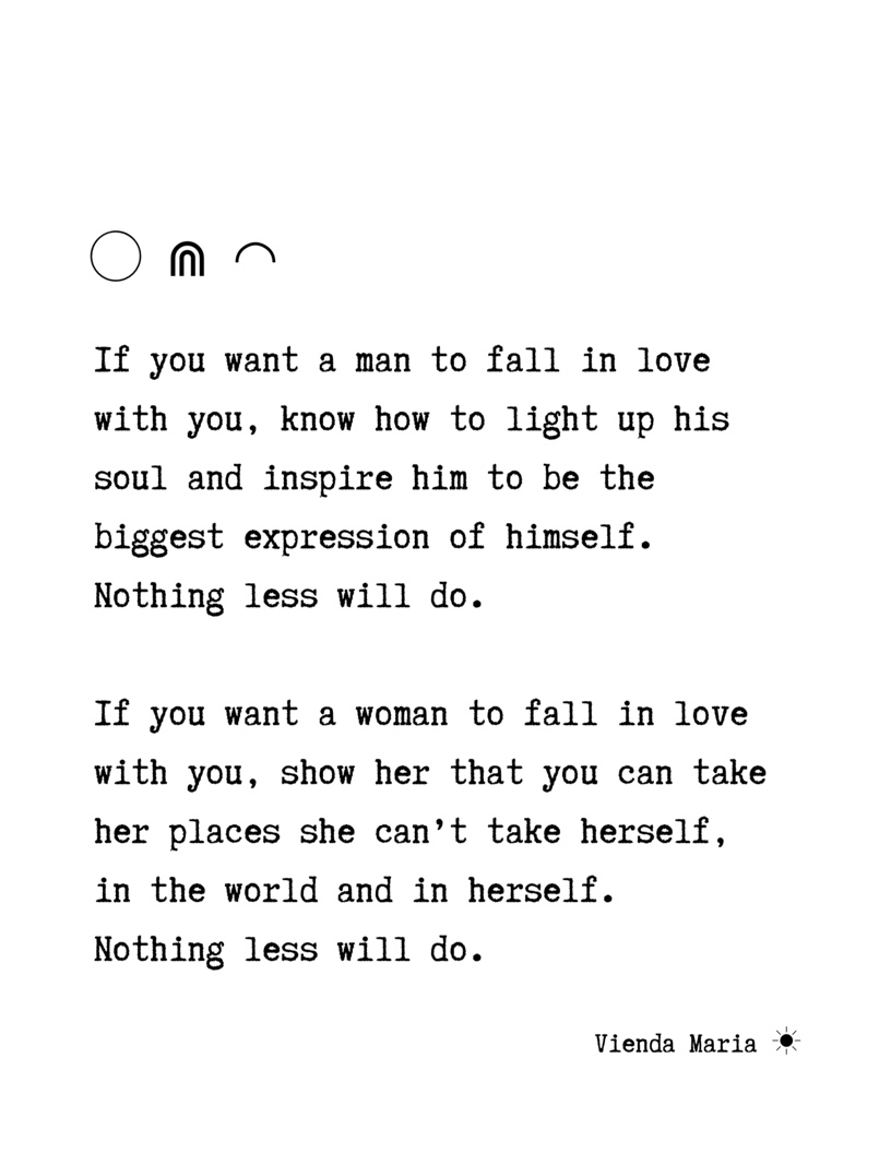 if you want someone to fall in love with you...