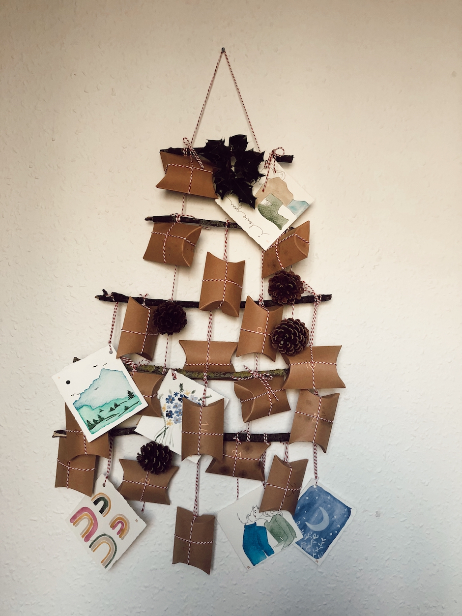 Make your own christmas advent calendar with me!